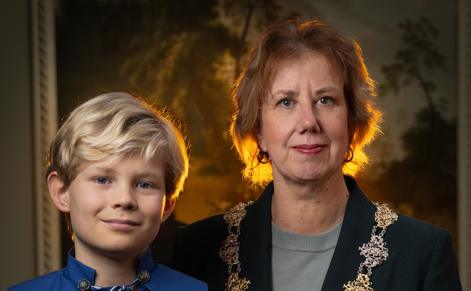 Domein van de Zeeridder: burgemeester Mulder & kinderburgemeester Dex